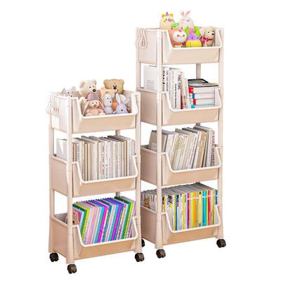 桌下书本收纳盒带滑轮