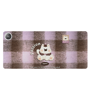 火公主文艺狗加热鼠标垫超大办公室桌面冬天发热暖桌垫学生写作业写字桌垫暖手防水电脑键盘垫子女生宿舍恒温