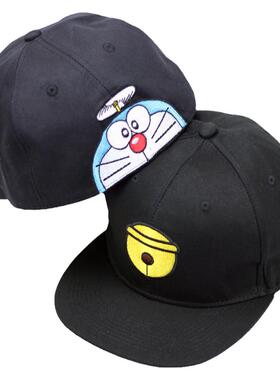 小叮当机器猫哆啦a梦平沿帽子