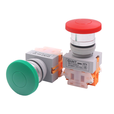 正品正泰按钮开关银触点NP4-11M