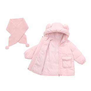 冬季2025新款儿童加厚女童中长款羽绒服冬装女宝时尚潮品女童外套