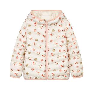 笛莎童装女童秋冬季轻薄排骨羽绒服新款大童儿童宝宝外套内胆官方