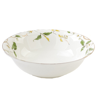 唐山骨瓷家用斗笠碗8英寸菜碗大汤碗拉面碗陶瓷热菜斗碗敞口海碗