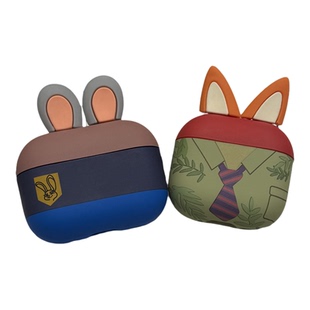 疯狂动物城狐尼克朱迪适用AirPods4代耳机壳苹果蓝牙AirPodsPro3代软1/2代硅胶保护壳防摔苹果耳机套3代pro2