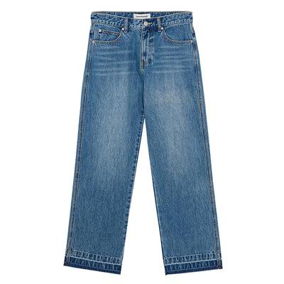 美特斯邦威男款2025秋季新款简洁宽松直筒裤潮流百搭舒适牛仔裤Q