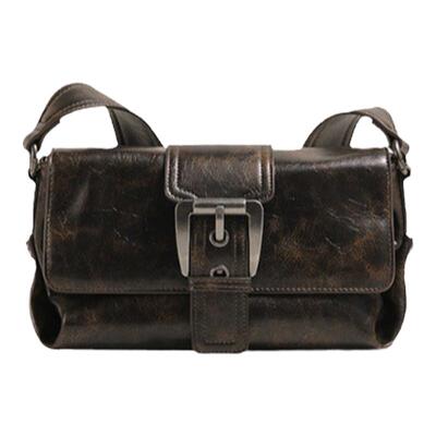 男复古高级感美拉德斜挎包小方包