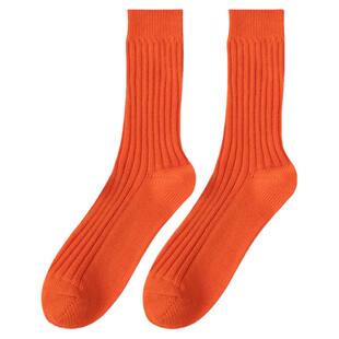 余文乐同款袜子男女情侣中筒日系粗线堆堆袜春秋季运动休闲长袜棉