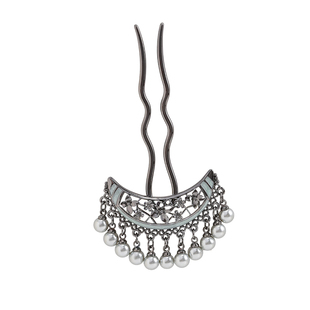 国风珍珠款流苏发簪女新中式汉服优雅步摇U型发钗簪子马面裙发饰