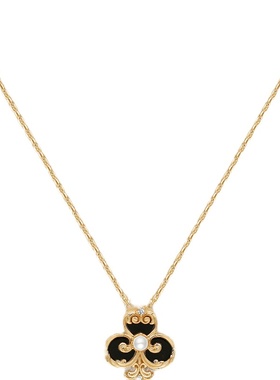 sherain秘境黑梅项链复古锁骨链