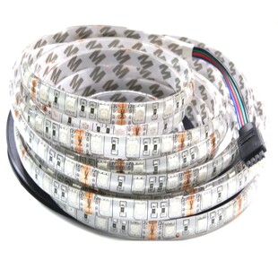 低压12V灯带七彩5050贴片led爆闪变色套管防水RGB闪动灯条渐变24V