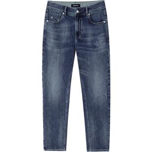 gxgjeans男装 磨破做旧裤子休闲水洗直筒牛仔长裤磨毛 25秋冬热卖
