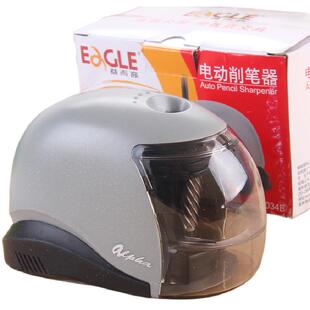 益而高5034B电动卷笔刀削笔器自动转笔刀刨笔 带USB电源线削笔器电动铅笔刀幼儿园儿童文具礼品电动文具套装