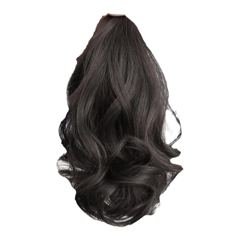 高温丝梨花烫马尾抓夹马尾