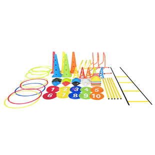 足球训练器材篮球辅助套装标志桶碟标志杆盘中考足球绕杆雪糕筒