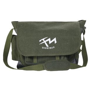 威纳坦单肩地质包户外工具帆布绿色地矿勘探野外专业斜跨书军挎