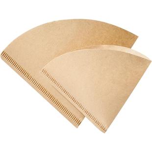 咖啡滤纸扇形一次性咖啡粉过滤纸滴漏式手冲挂耳滤网滤杯V60滤纸