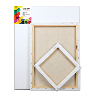 初学者纯棉亚麻油画框定制油画内框油画画板油画颜料带框画布批发