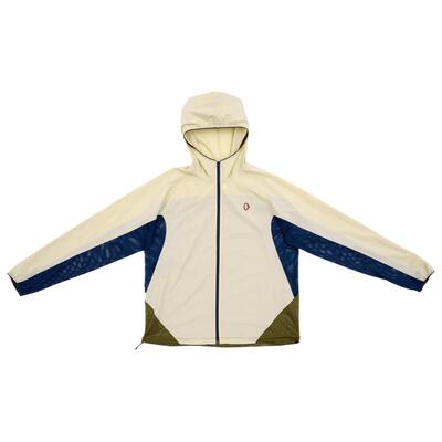 AnKoRau安高若拼网眼带帽外套