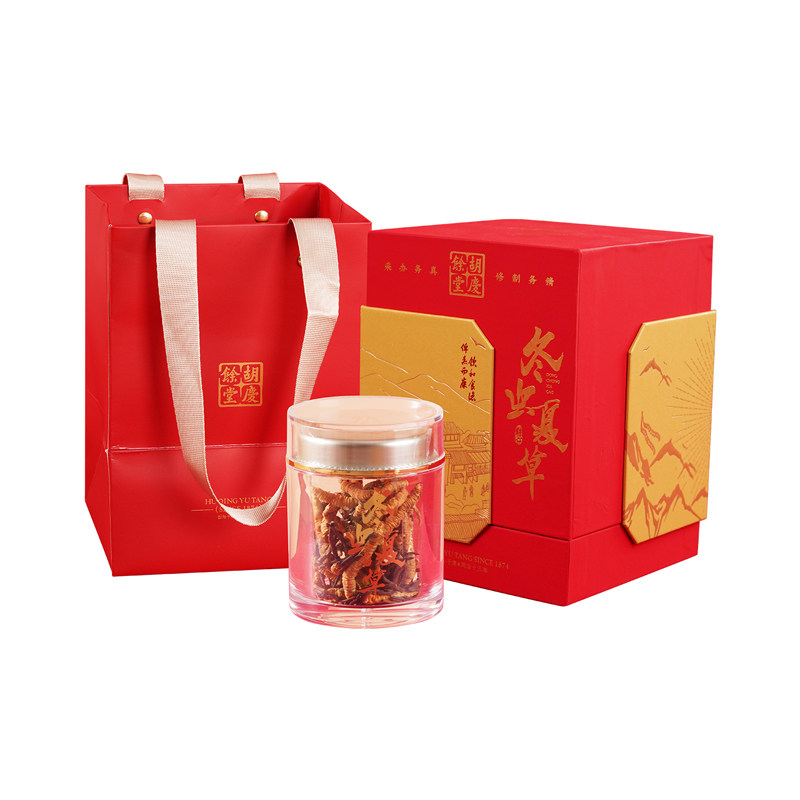 胡庆余堂冬虫夏草正品10g断虫草官方旗舰店正品礼盒装送长辈自用