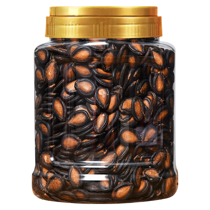 話梅味西瓜子500g罐裝奶油味黑瓜籽休閑零食西瓜籽堅(jiān)果炒貨瓜子
