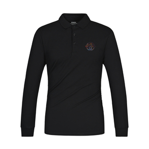 皮尔卡丹polo衫男长袖春秋纯棉商务翻领t恤修身潮男装衣服保罗衫