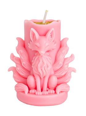 法依哩九尾灵狐香薰蜡烛粉色