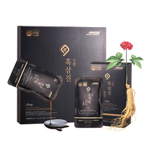 不老健高丽参韩国黑参浓缩液正品红参液中老年补品送礼人参大礼盒