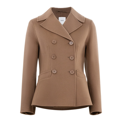 HONRN/红人短款收腰双面羊毛大衣