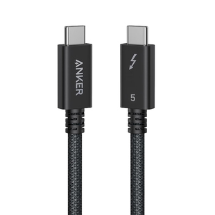 Anker安克雷电5数据线移动硬盘Thunderbolt4高清16kusb3.1双头typec电脑音视频投屏全功能120Gbps高速传输线
