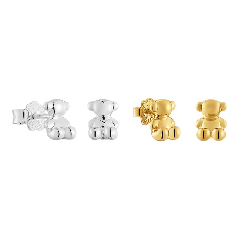 BOLDBEAR系列925银立体小熊耳钉