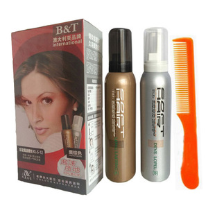 无氨泡沫染发剂上海久美为宝焗油摩丝泡沫温和无刺激栗棕色115g*2