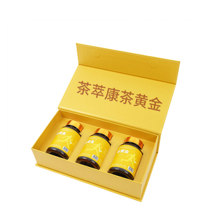 大茗堂茶萃康茶黄金(新资源食品)补充剂礼盒装90粒*3瓶装膳食纤维