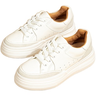 韦恩Wayne Flex轻便厚底增高舒适百搭简约气质舒适休闲小白鞋