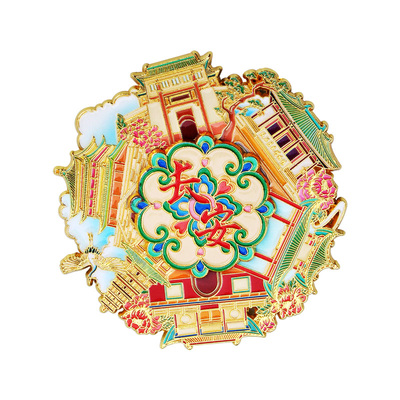 西安旋转转盘金属冰箱贴