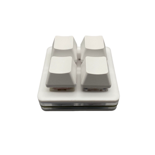 4键双排迷你小键盘录音静音防尘机械键盘复制粘贴自定义快捷键OSU