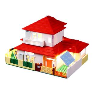 适用keeppley蜡笔小新的家LED灯光组奇妙积木灯饰发光零件配件diy