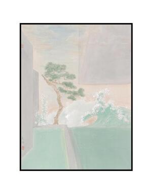 北欧轻奢奶油风客厅餐厅装饰画