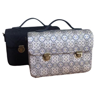 鸭舌插锁剑桥包钥钥手工宋锦包包diy材料包自制国风包包