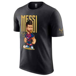 2021美洲杯 阿根廷国家队夺冠纪念 巴萨梅西短袖t恤衫 男女球迷服