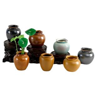 陶瓷花器北欧ins小花瓶复古干花插花装饰摆件客厅中式粗陶罐水培