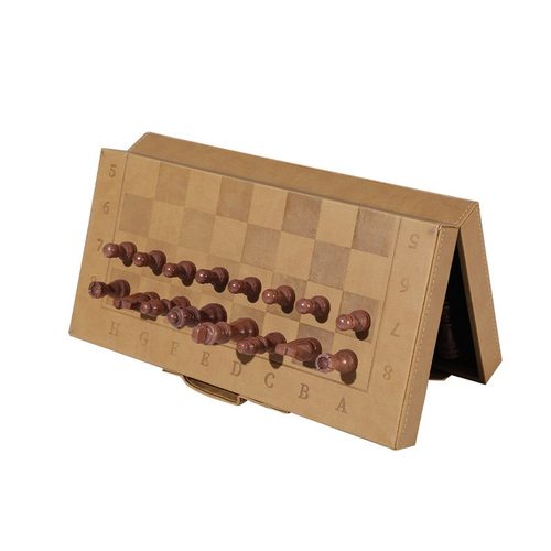 定制跨境国际象棋折叠棋盘空盒包装盒磁力礼品盒跳棋盒厂家皮磁性