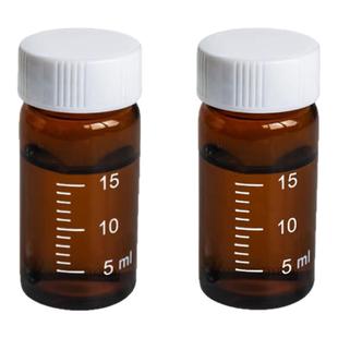 中药口服液分装玻璃刻度瓶密封不漏随身粉末胶囊收纳试剂瓶耐高温