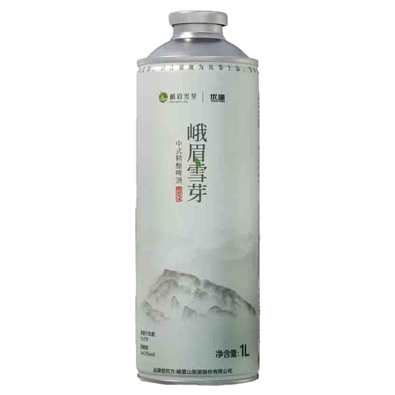 峨眉雪芽茶啤精酿啤酒1升送礼