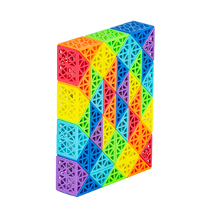 点盛百变彩虹镂空魔尺24段儿童益智玩具幼儿园小学生智力48段72段