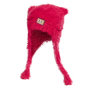 欧阳娜娜同款新年款毛绒保暖针织猫耳帽女冬adidas阿迪达斯三叶草