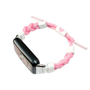 适用华为手环10/9表带8代nfc编织手绳腕带荣耀9智能运动band6/7pro个性潮ins小香风男女替换带保护壳云顶创想