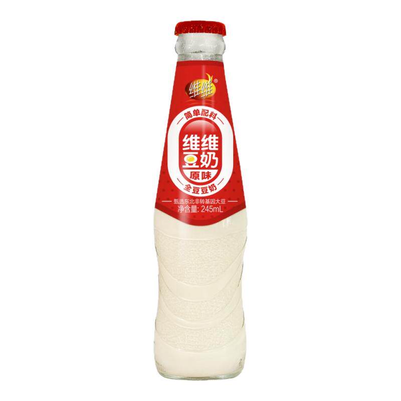 维维豆奶玻璃瓶原味低糖绿豆百合