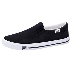 回力男鞋老北京布鞋2025夏季透气一脚蹬板鞋男款鞋子男士帆布鞋