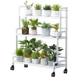 花架子客厅落地式置物架阳台多肉花几花盆托架铁艺阶梯式简约层架