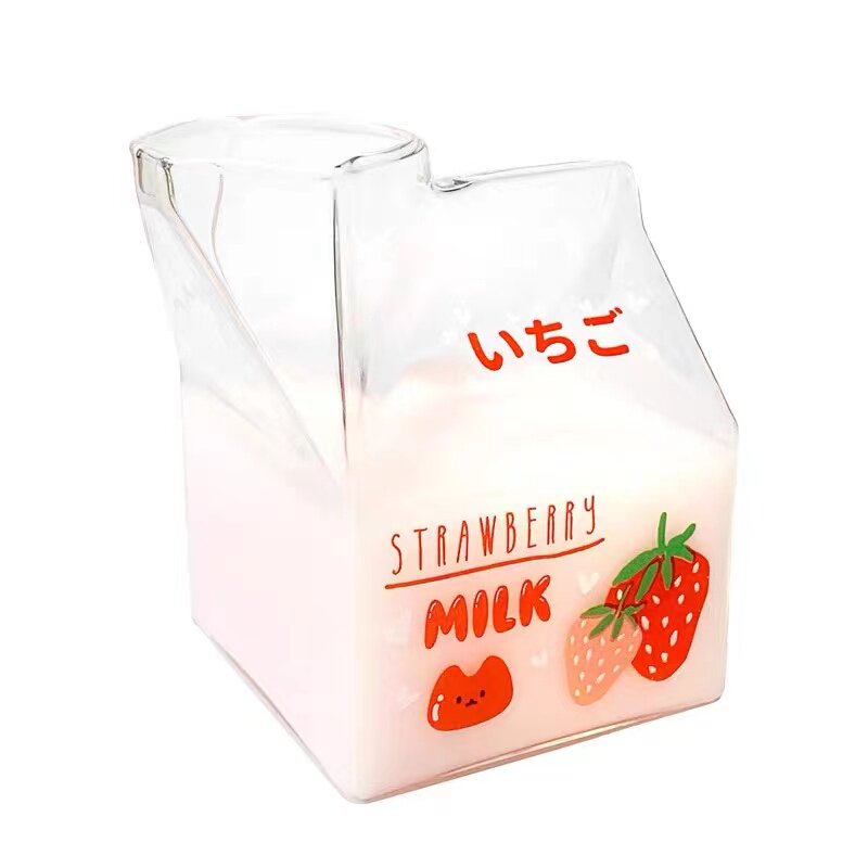 小众早餐牛奶杯可爱耐热玻璃水杯